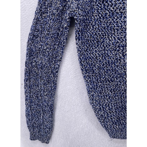 Sandro Women's Blue Size 3 Sweater Cotton Top Long Sleeve Pullover Crew Neck - Picture 10 of 11